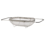 IDEALISK Colander, stainless steel/black, 34x23 cm