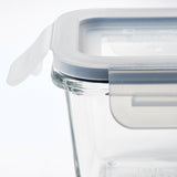 IKEA 365+ Food container with lid, square/glass, 180 ml