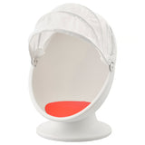 IKEA PS LÖMSK Swivel armchair, white/red