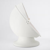 IKEA PS LÖMSK Swivel armchair, white/red