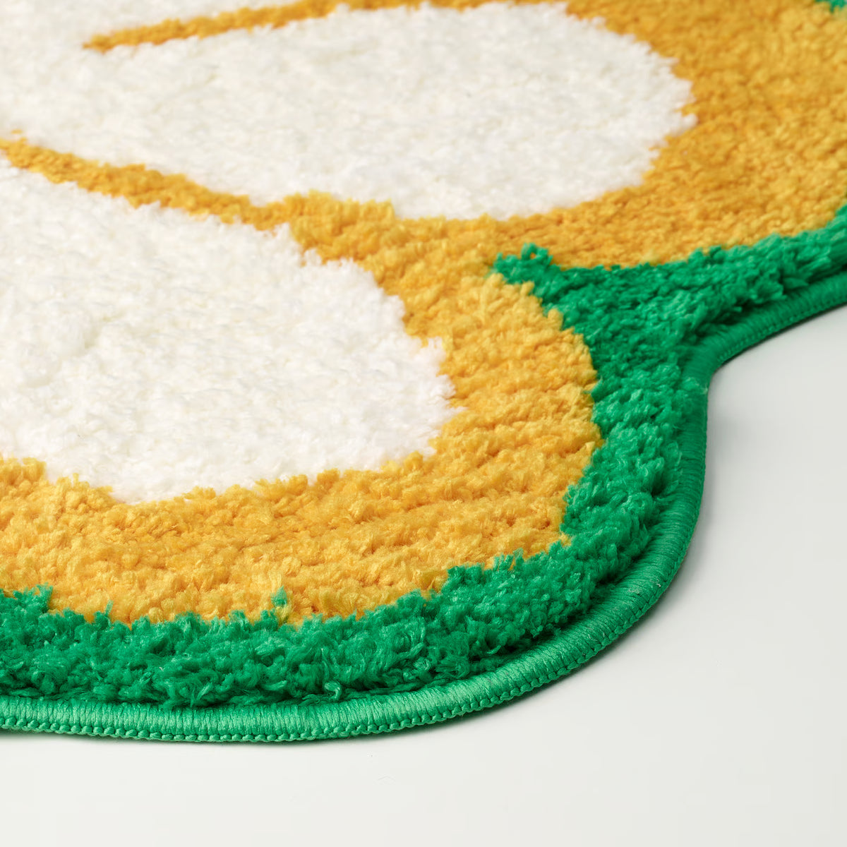 KÄRRKNIPPROT Bath mat, floral pattern/multicolour, 65 cm