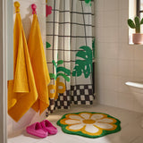 KÄRRKNIPPROT Bath mat, floral pattern/multicolour, 65 cm