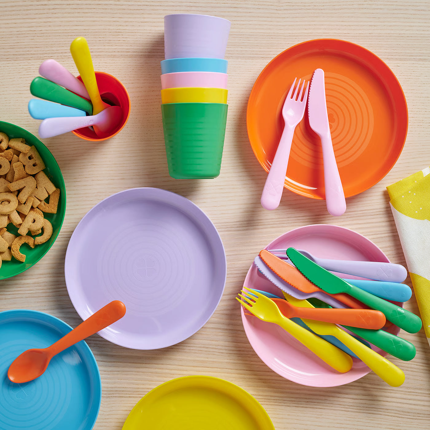 KALAS 18-piece cutlery set, mixed colours/seasonal edition
