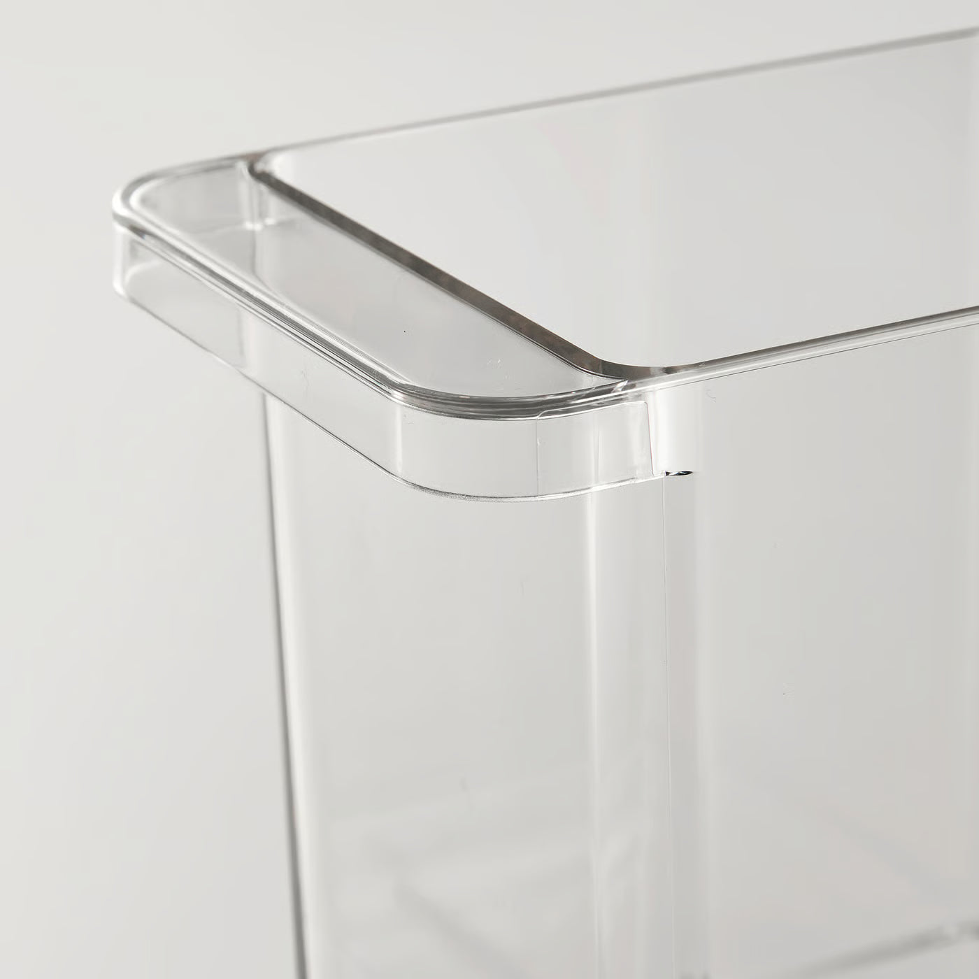 KLIPPKAKTUS Storage box for fridge, set of 3, transparent
