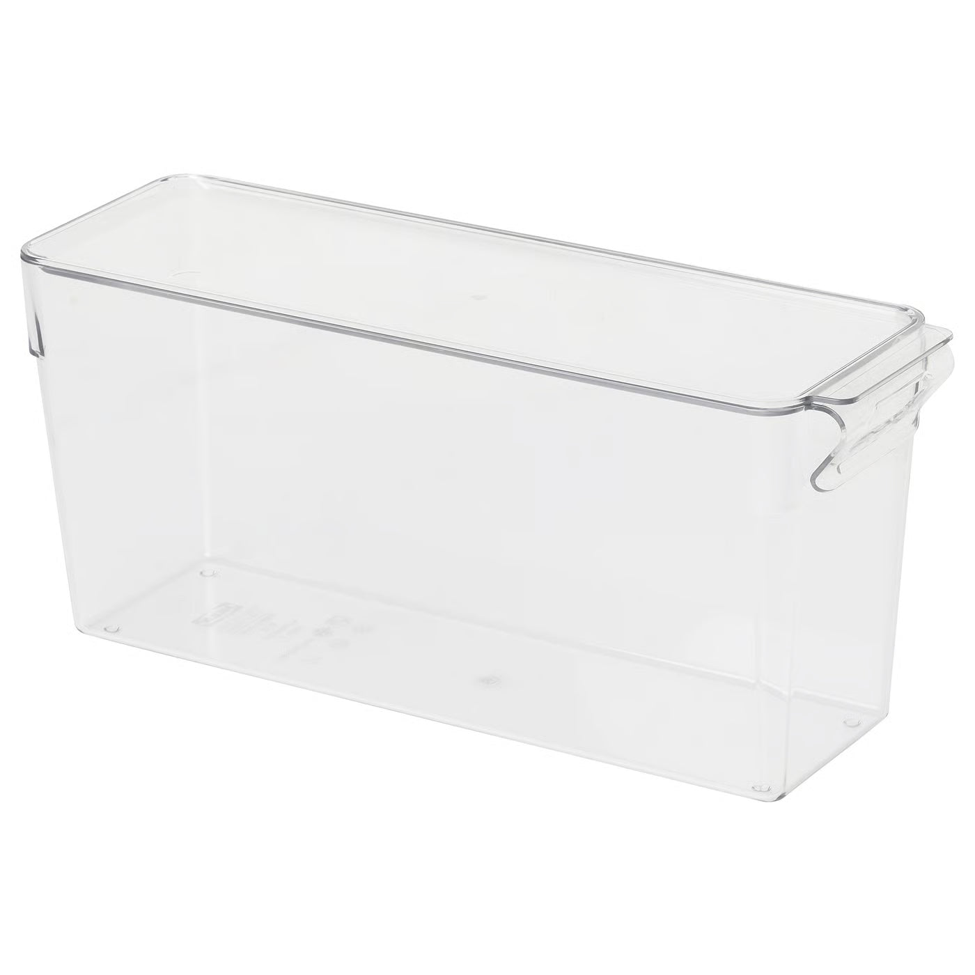 KLIPPKAKTUS Storage box for fridge, set of 3, transparent