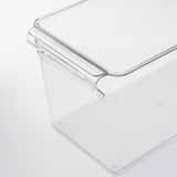 KLIPPKAKTUS Storage box for fridge, transparent, 32x14x14 cm