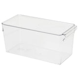 KLIPPKAKTUS Storage box for fridge, transparent, 32x14x14 cm