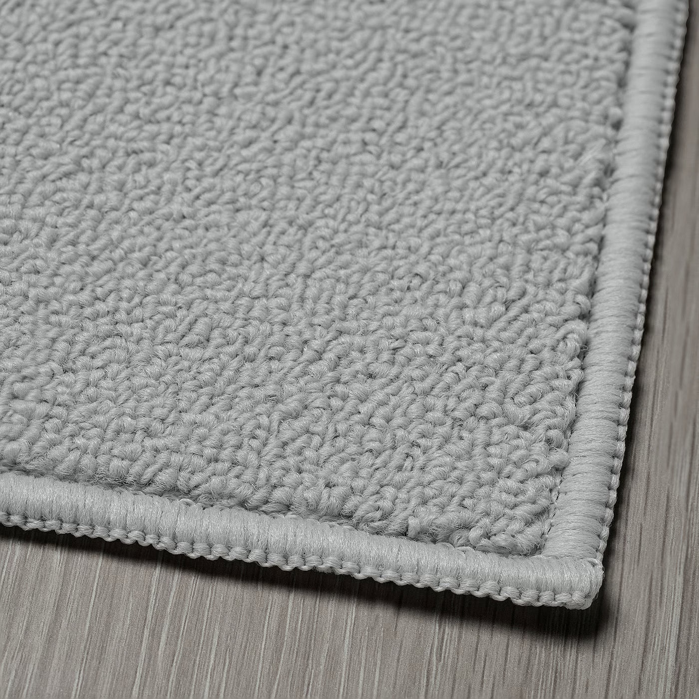 KÖRFÄLT Kitchen mat, light grey, 45x120 cm