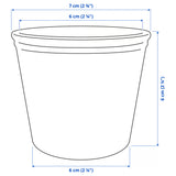 KÖRSBÄRSBJÖRK Plant pot, light grey-beige, 6 cm