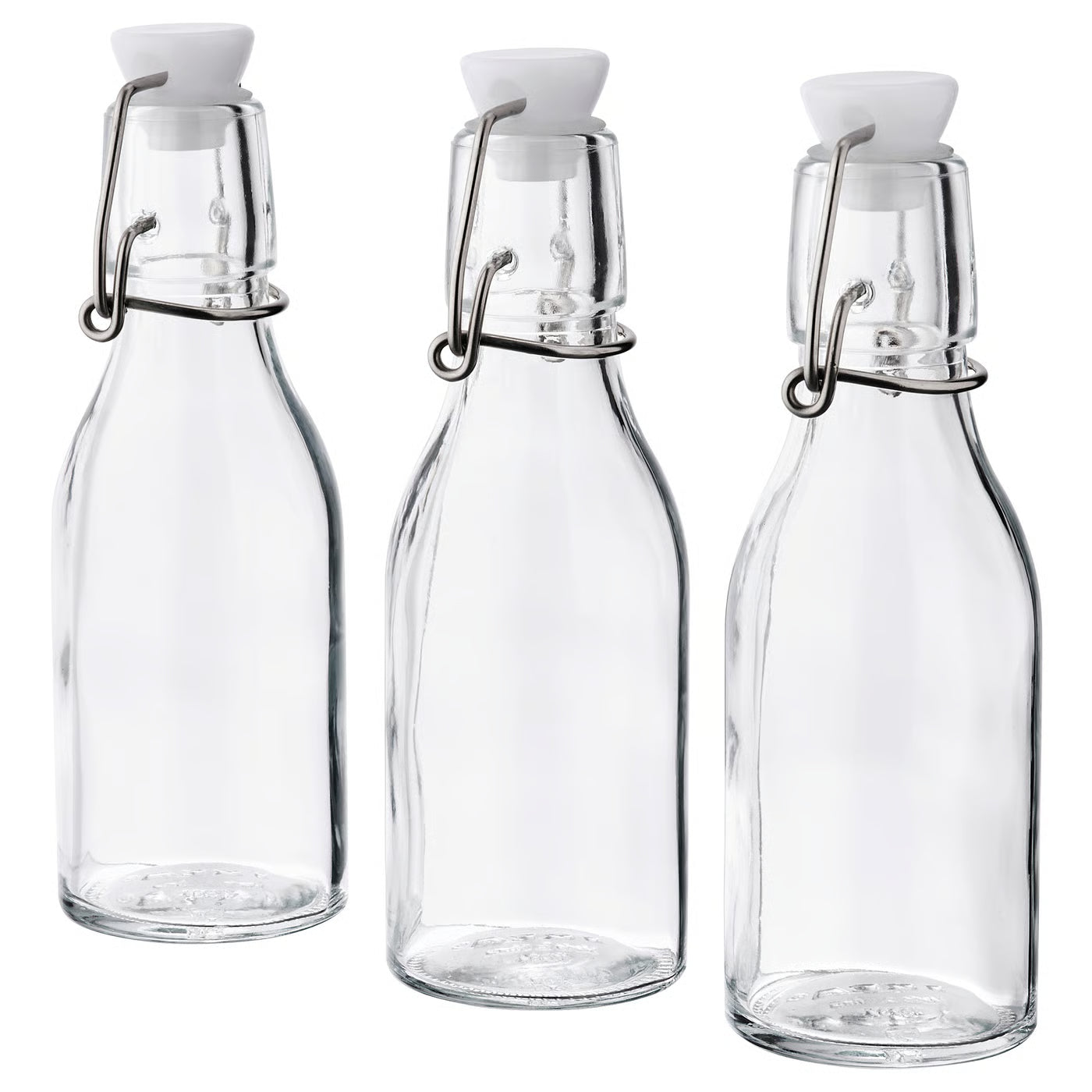 KORKEN Bottle with stopper, clear glass, 15 cl