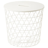 KVISTBRO Storage table, white, 44 cm
