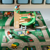 LILLABO Rug, green, 75x133 cm
