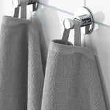 LUDDVIAL Bath towel, grey, 55x120 cm