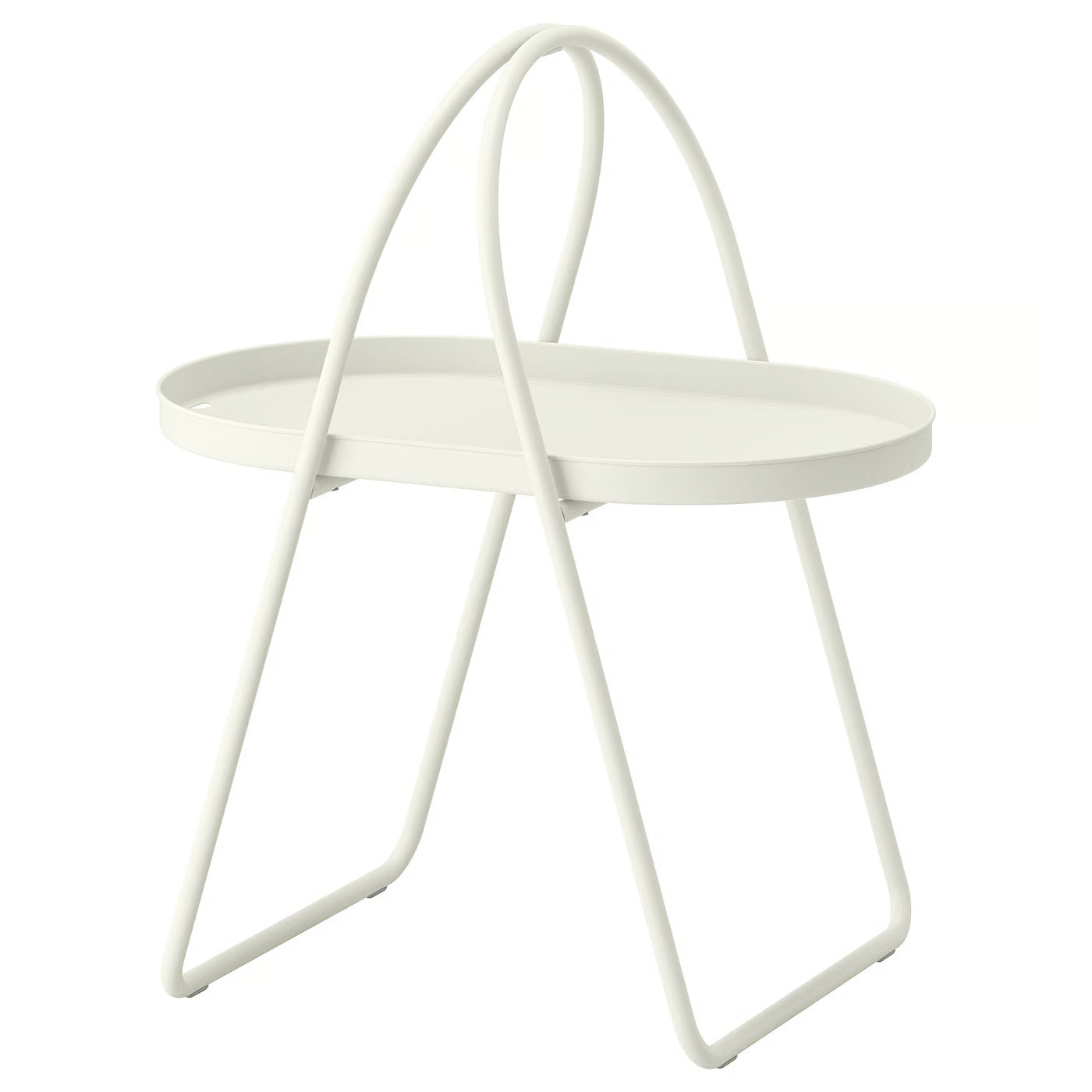 MÅBÄRSSKÄR Coffee table, outdoor indoor/white, 61x41 cm