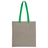 MÄVINN Bag, green/stripe white/black