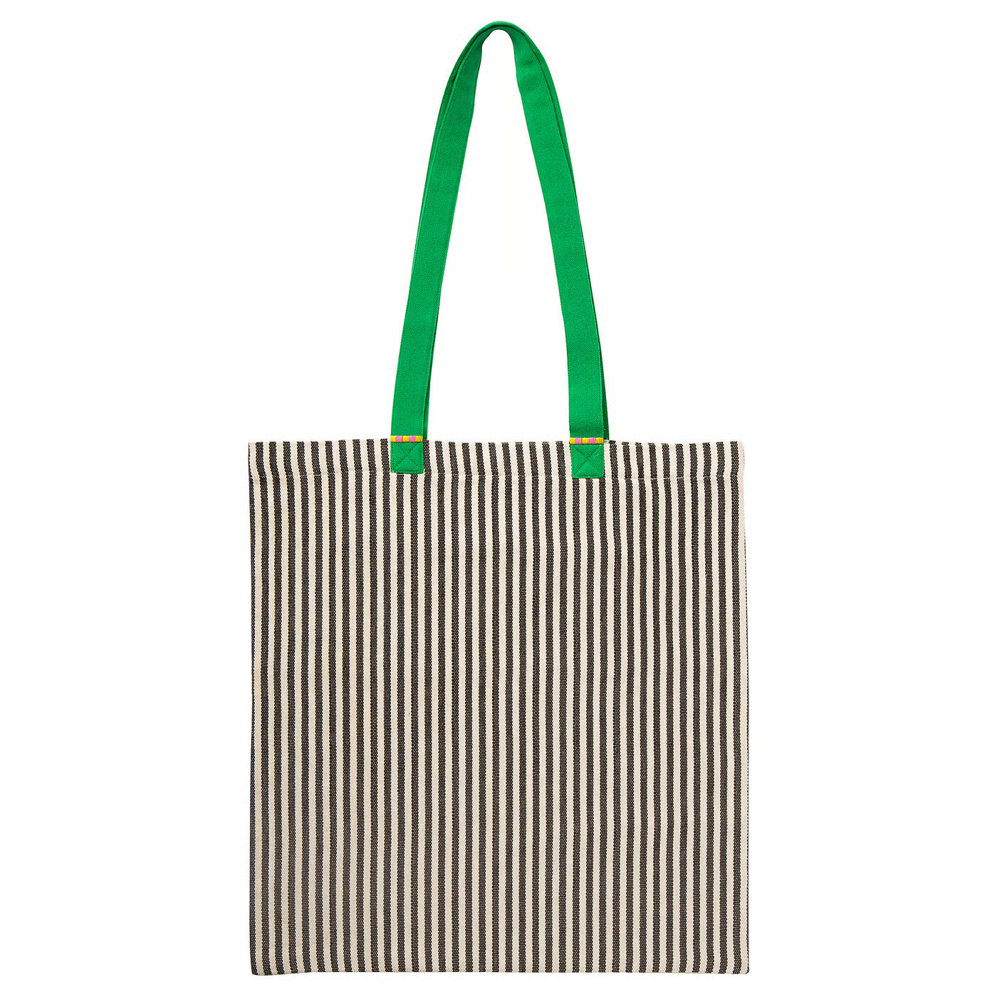 MÄVINN Bag, green/stripe white/black