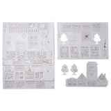 MÅLA 10-pc cardboard town template set