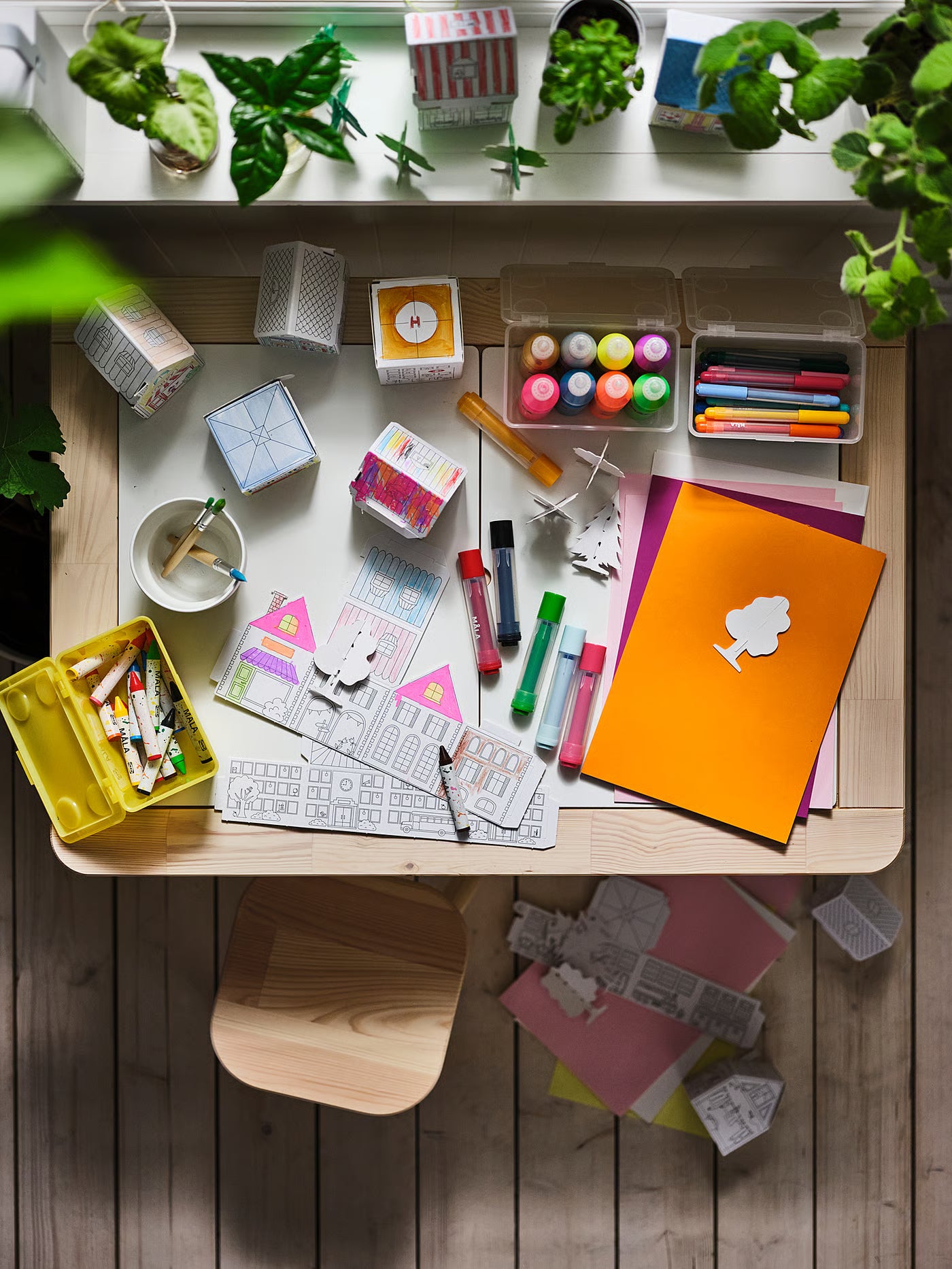 MÅLA Wax crayon, mixed colours