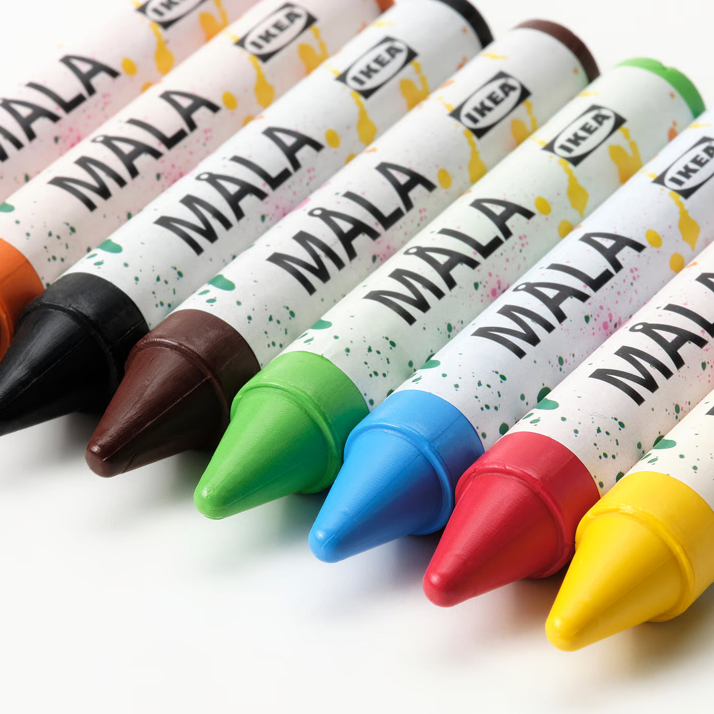 MÅLA Wax crayon, mixed colours