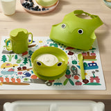 MATA 4-piece eating set, green