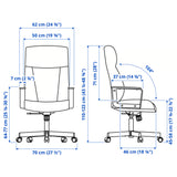 MILLBERGET Swivel chair, Murum beige