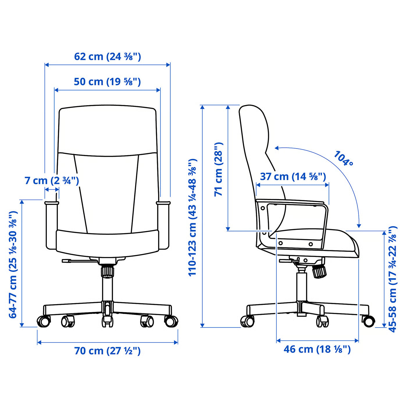 MILLBERGET Swivel chair, Murum beige