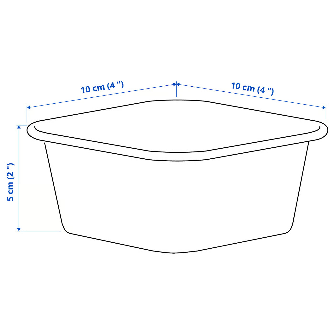 NOJIG Organiser, plastic/beige, 10x10x5 cm