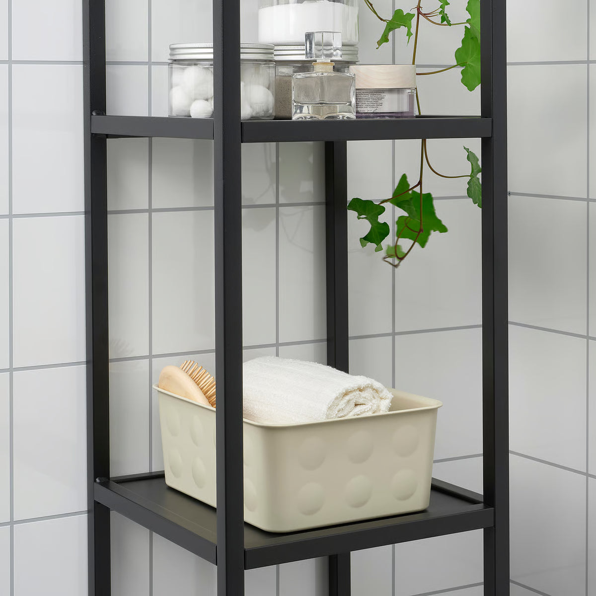 NOJIG Organiser, plastic/beige, 20x25x10 cm