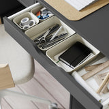 NOJIG Organiser, plastic/beige, 10x10x5 cm
