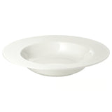 OFANTLIGT Deep plate, white, 24 cm