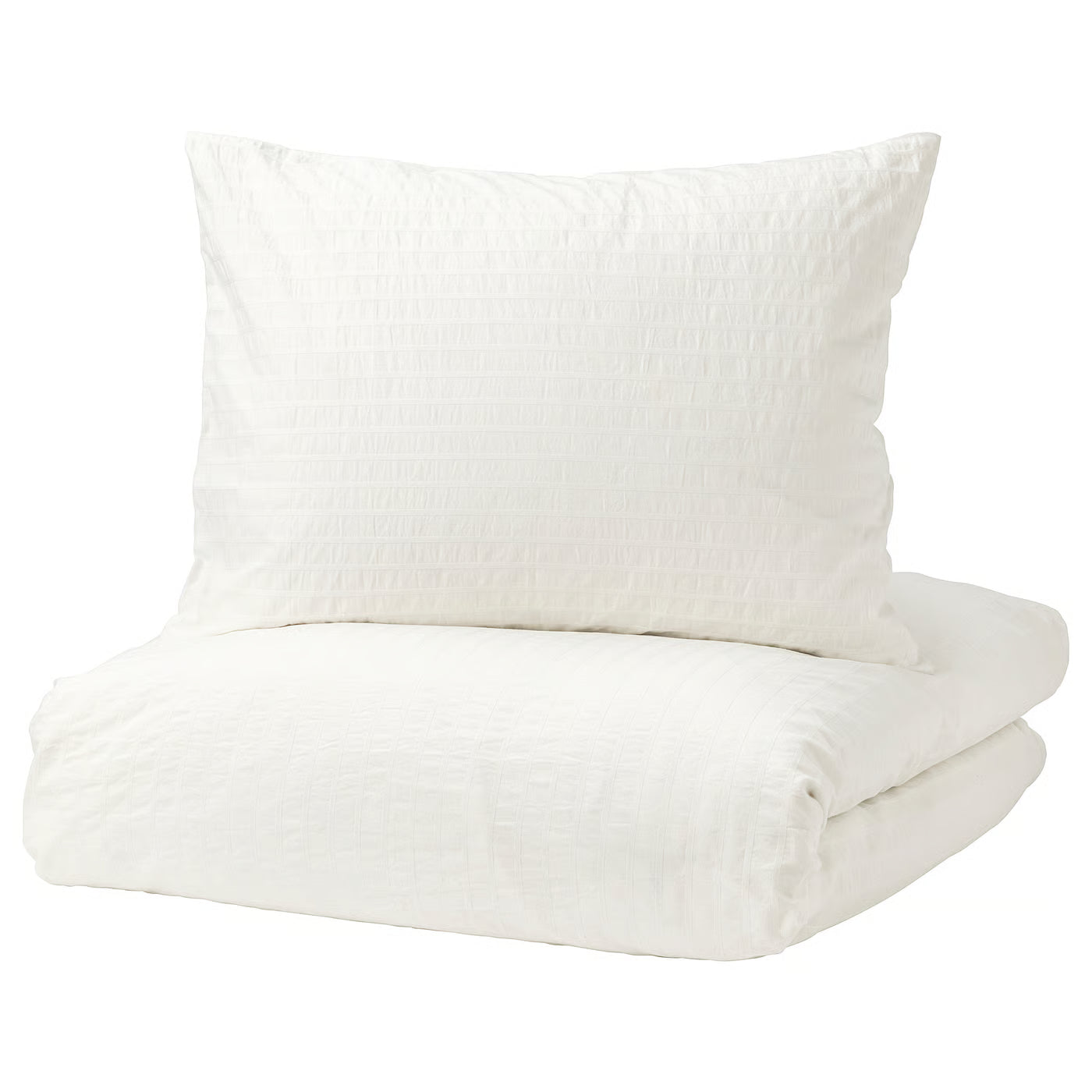 OFELIA VASS Duvet cover and 2 pillowcases, white, 240x220/50x80 cm