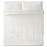 OFELIA VASS Duvet cover and 2 pillowcases, white, 240x220/50x80 cm