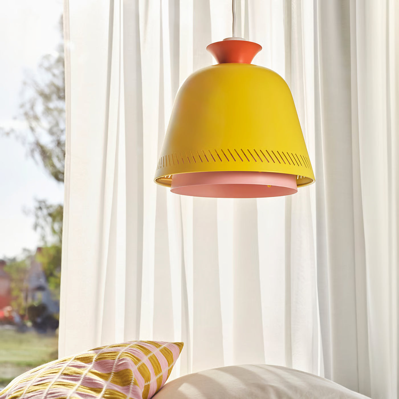 OMMJÄNGE Pendant lamp shade, multicolour