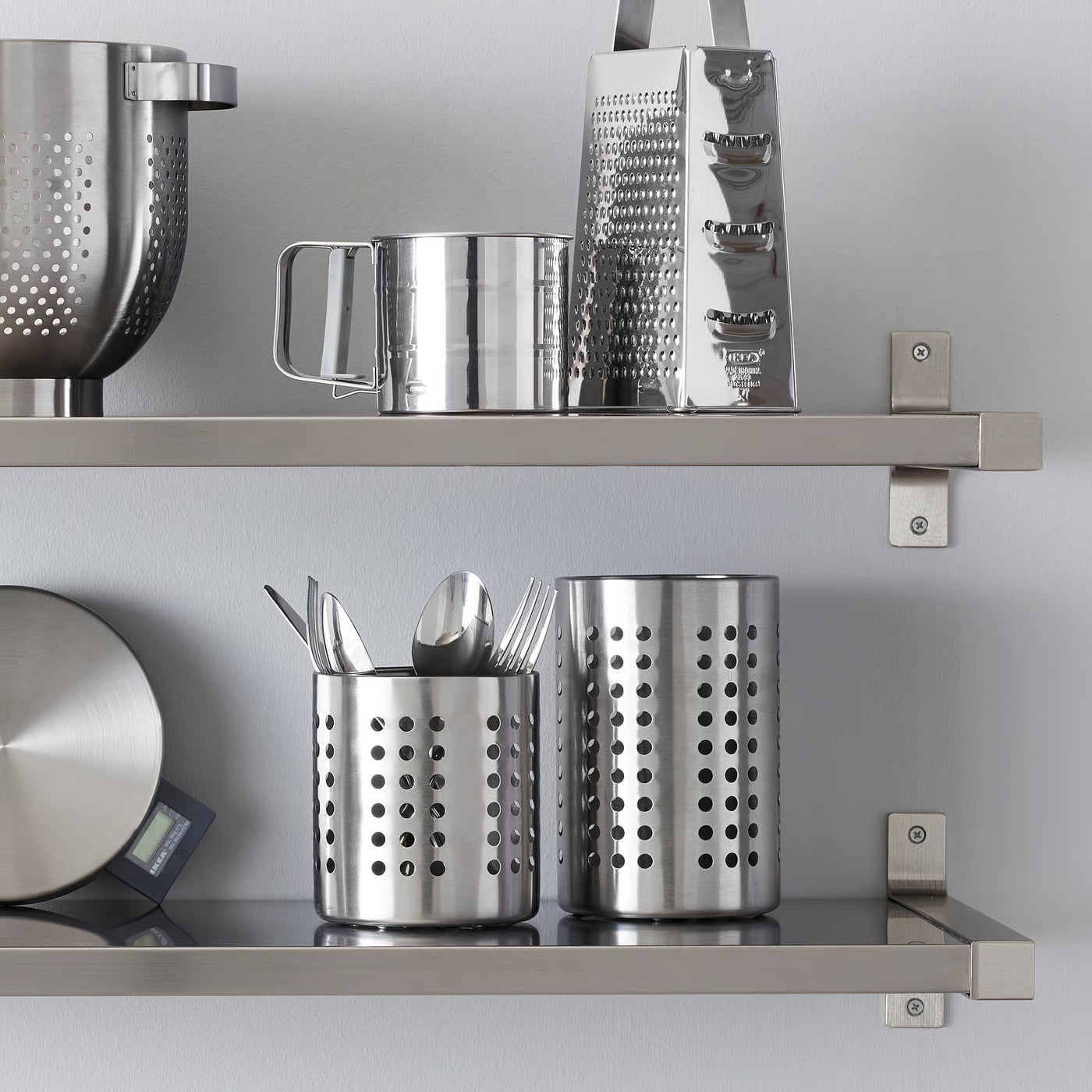 ORDNING Cutlery stand, stainless steel, 13.5 cm