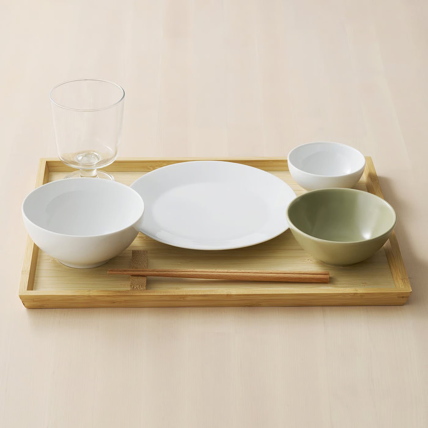 OSTBIT Tray, bamboo, 30x40 cm