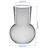 PÅDRAG Vase, clear glass, 17 cm