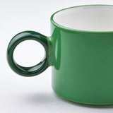 PIGGÅL Mug, white/green, 30 cl
