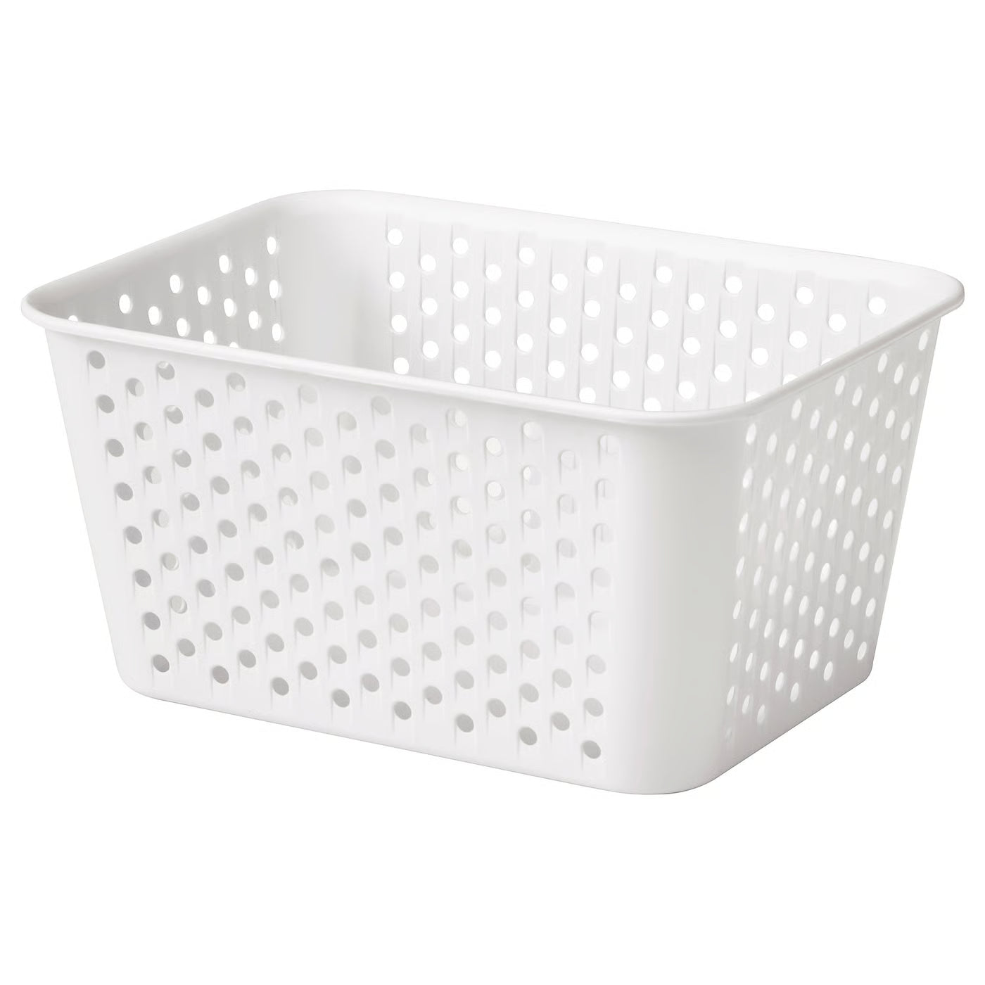 PLOGSVÄNG Storage basket, white, 15x20x10 cm