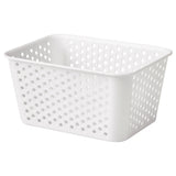 PLOGSVÄNG Storage basket, white, 15x20x10 cm