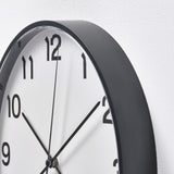 PLUTTIS Wall clock, black, 28 cm