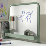RELATERA Whiteboard/magnetic board, light grey-green