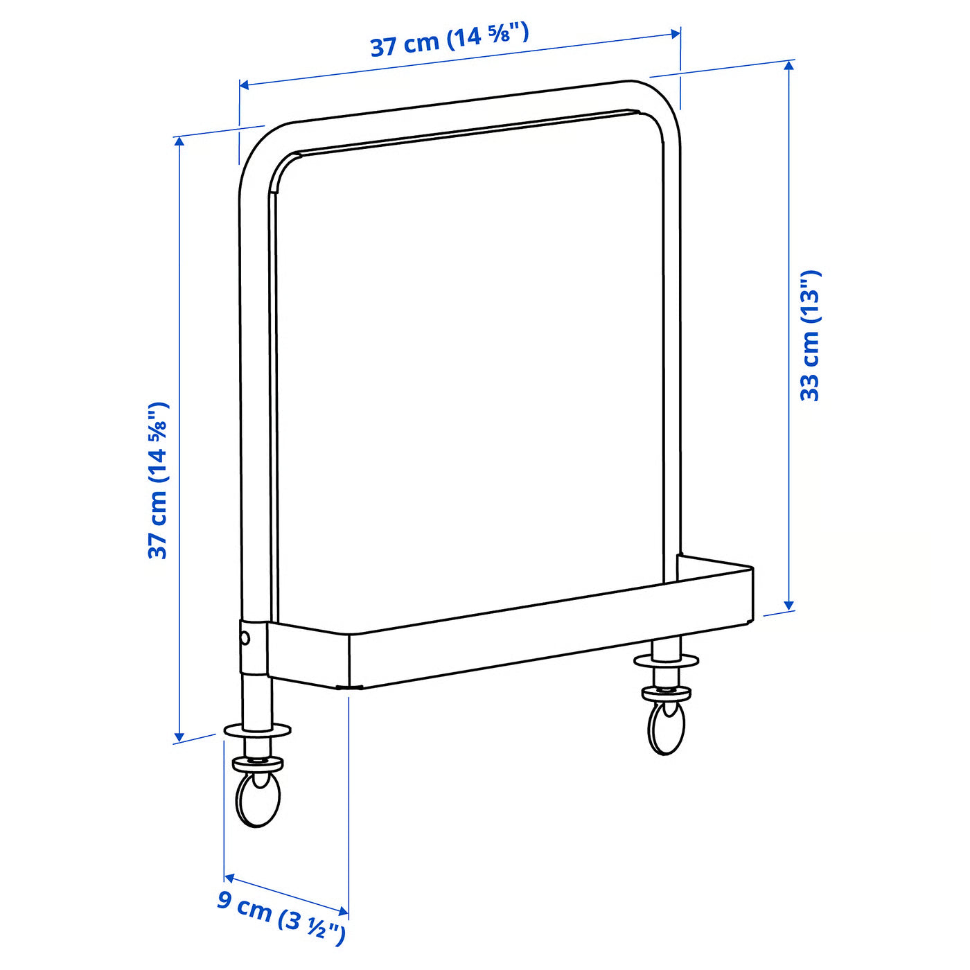 RELATERA Whiteboard/magnetic board, light grey-green