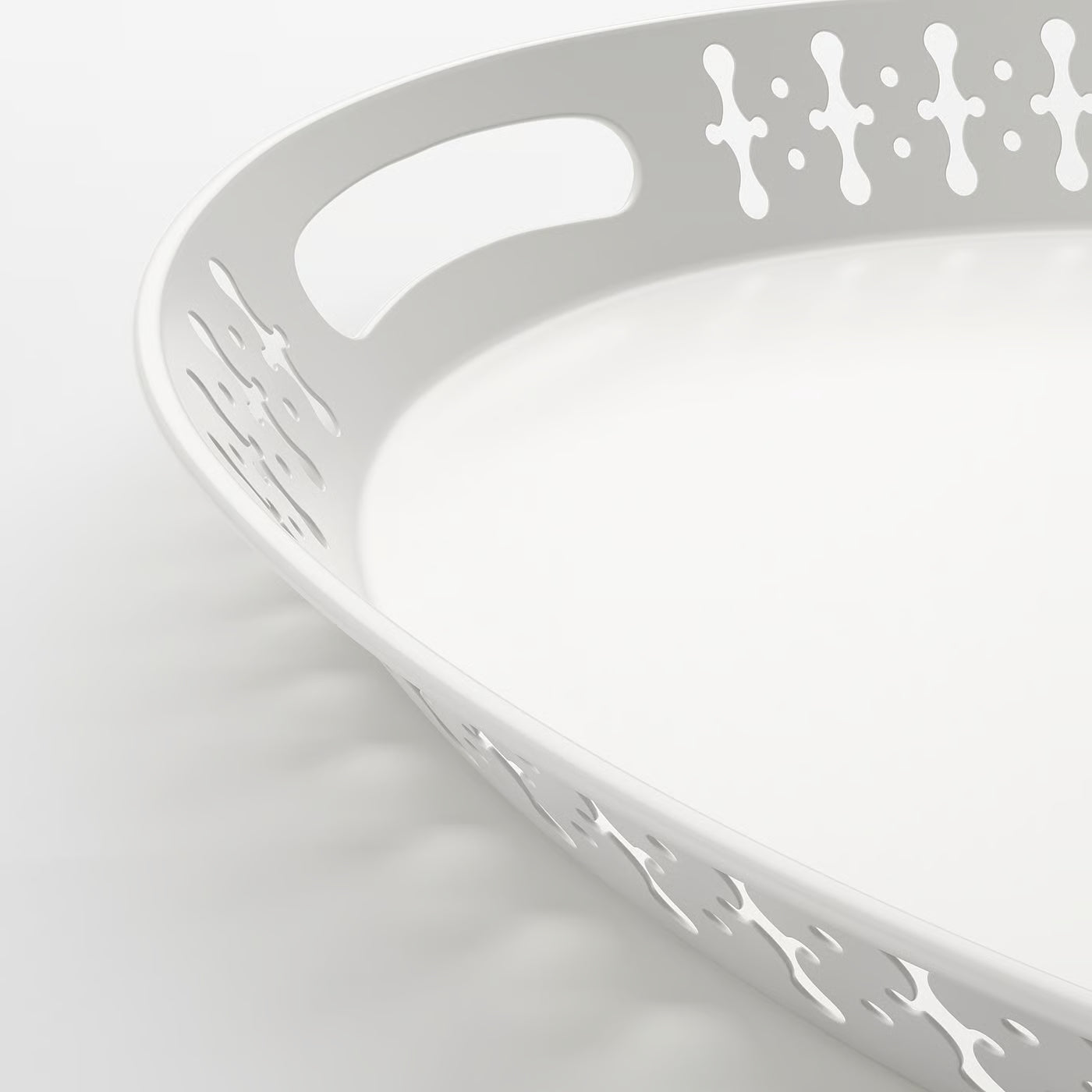 ROMANTISK Tray, white, 52x39 cm
