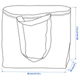 ROMELSÖN Carrier bag, medium, whale pattern, 45x18x45 cmx36 l