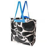 ROMELSÖN Carrier bag, medium, whale pattern, 45x18x45 cmx36 l