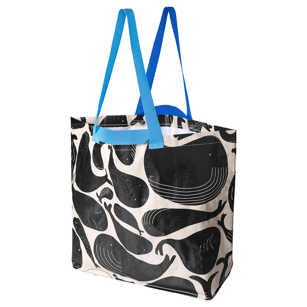 ROMELSÖN Carrier bag, medium, whale pattern, 45x18x45 cmx36 l