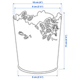 SAMVERKA Plant pot, white, 9 cm