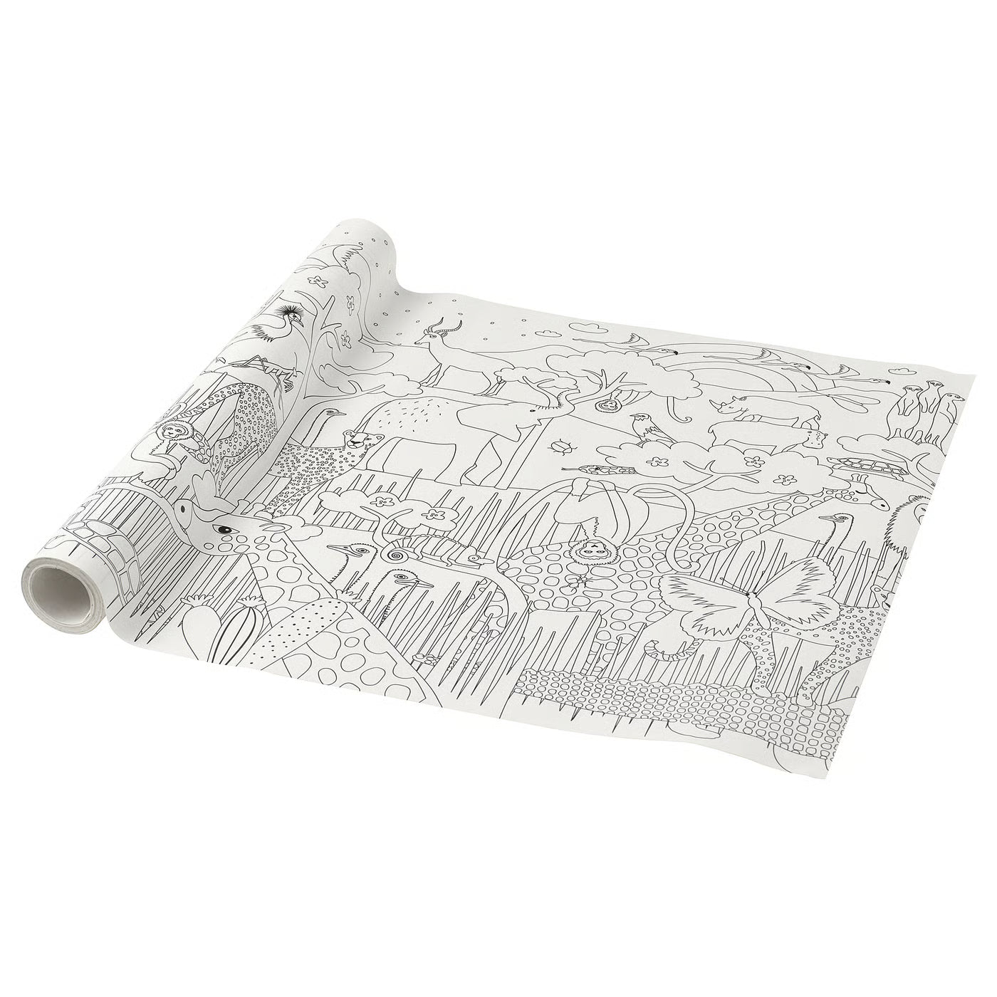 SANDLÖPARE Colouring paper roll, savannah, 10 m