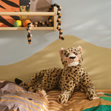 SANDLÖPARE Soft toy, cheetah/beige, 50 cm
