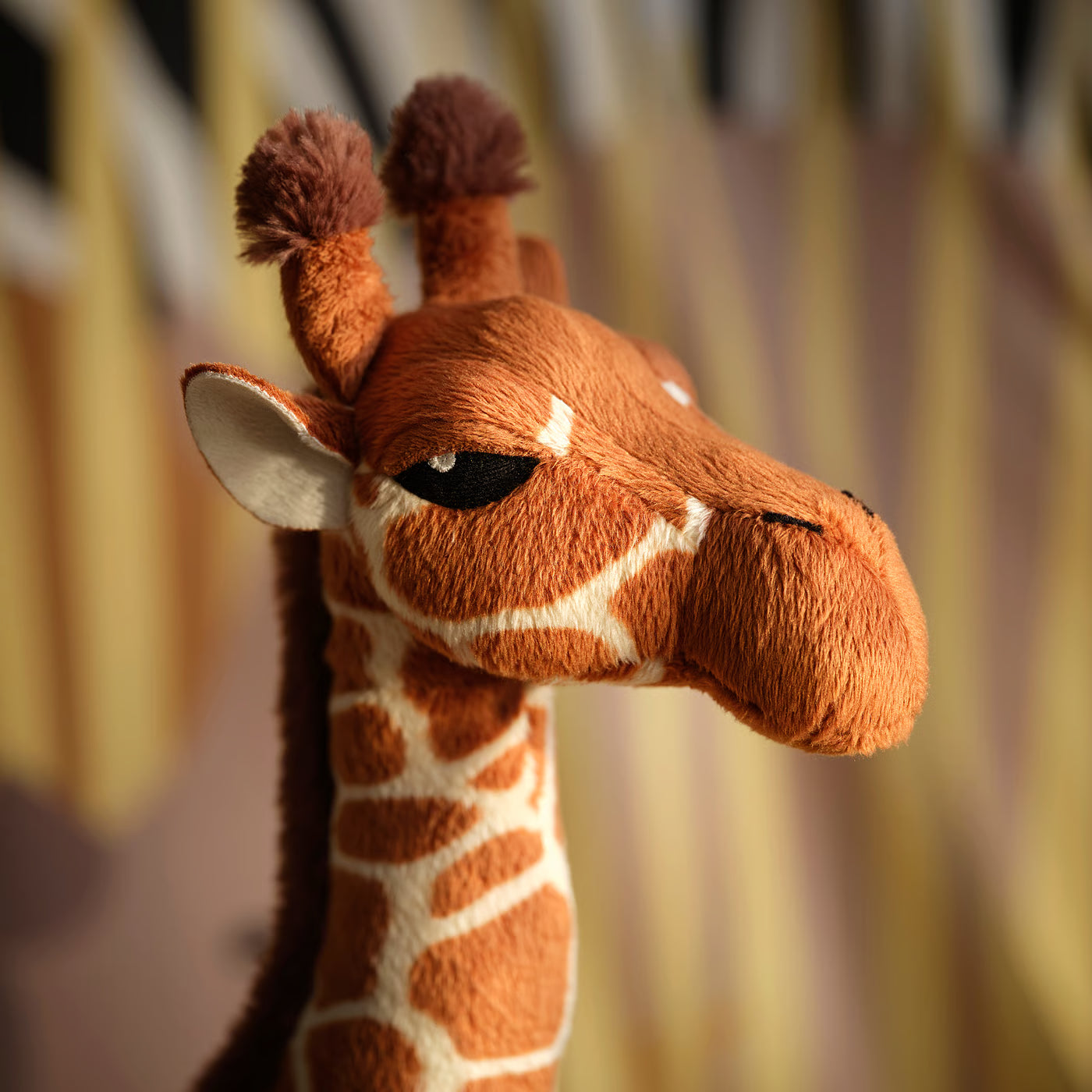 SANDLÖPARE Soft toy, giraffe calf/brown, 45 cm